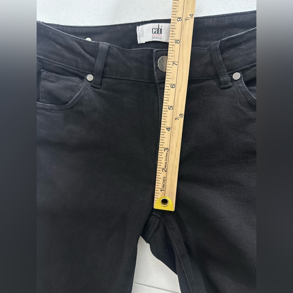Cabi Women’s Black Denim Skinny Jeans Size 4 Stretch Casual - Picture 10 of 12